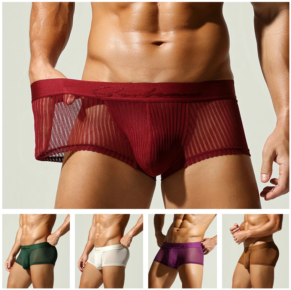 

Men's Underwear Hombre Panties Boxershorts Comfortable Breathable Underwear Sexy Underwear Solid Color Boxer Shorts