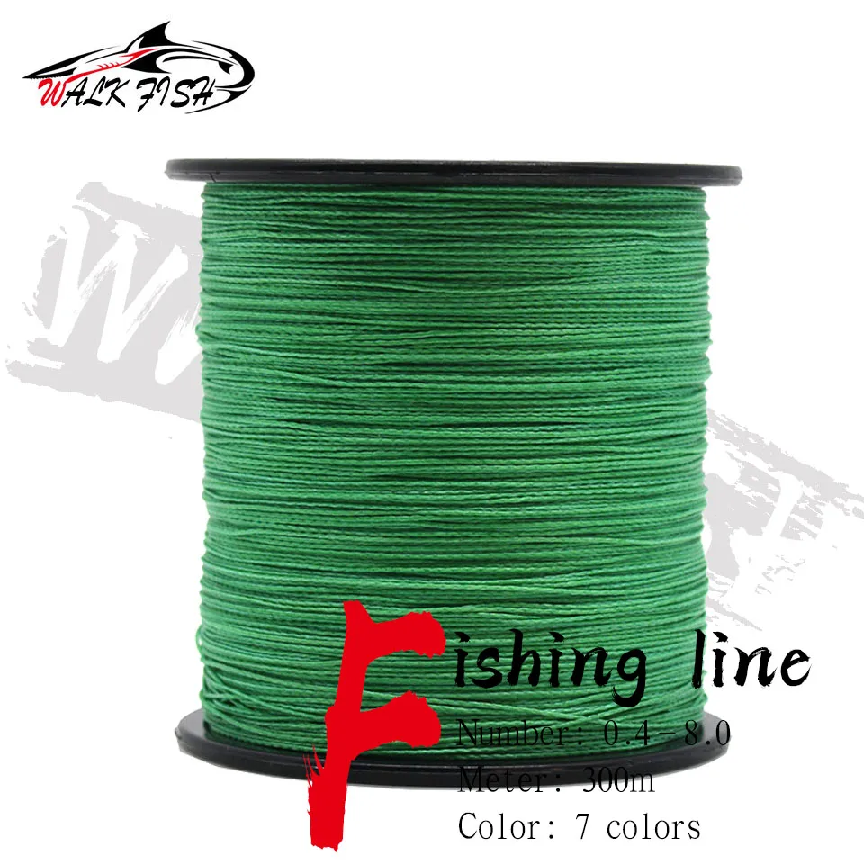 WALK FISH 4 Strand 300m 8 Strand Japan PE Braided  Super Strong Fishing Line Japan PE braided line Floating Line