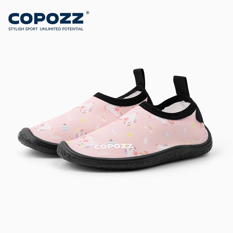 COPOZZ Kids Water Shoes Summer Swimming Cartoon Beach Anti-cut Anti-slip Wear-resistant Quick-drying Children Outdoor Shoes
