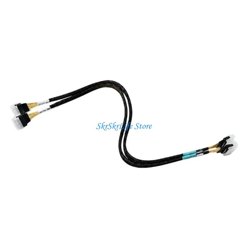 E65E SFF-8654 8i Cable with Outer Sleeve for Same-Port Data Link Use