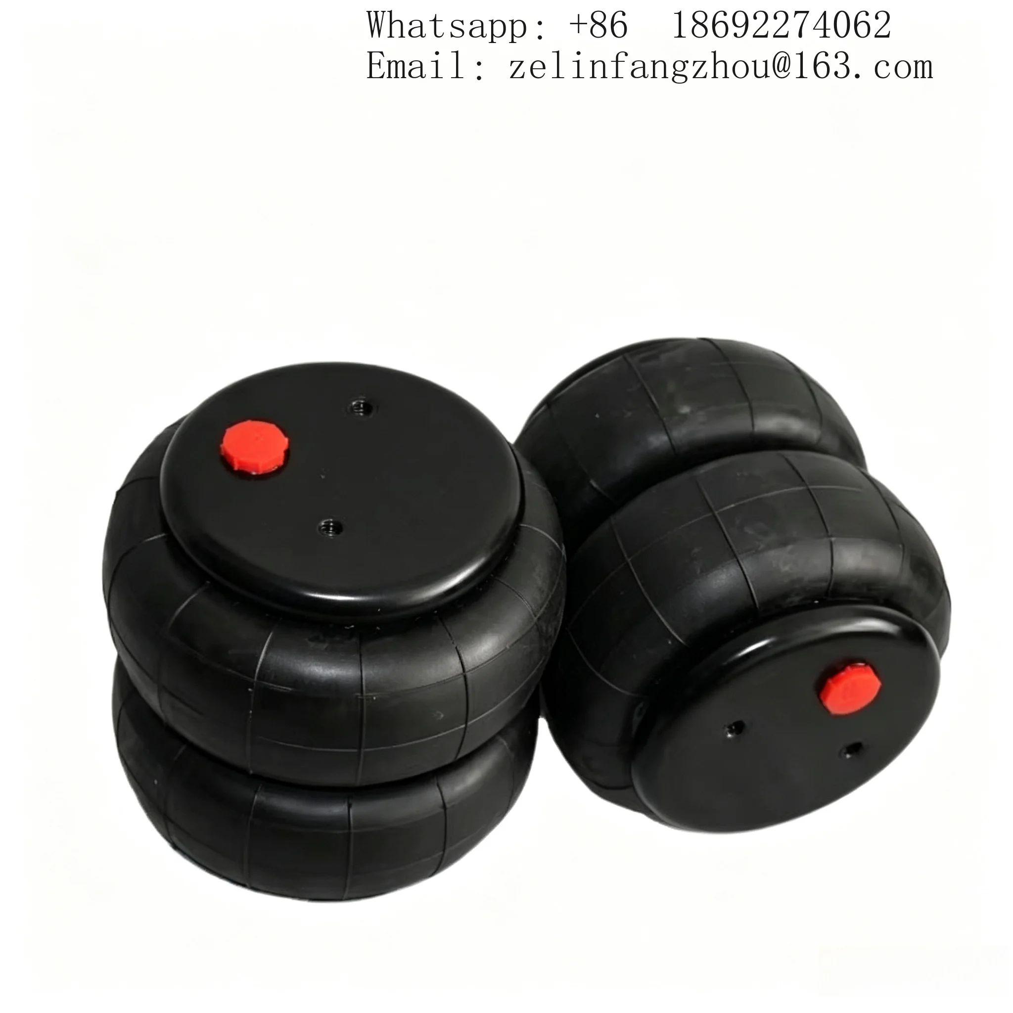 Double Convoluted Air Spring 2B58616 D2600 2S2600 2600LB Air Suspension Bag Kit Heavy Duty for Car Modification