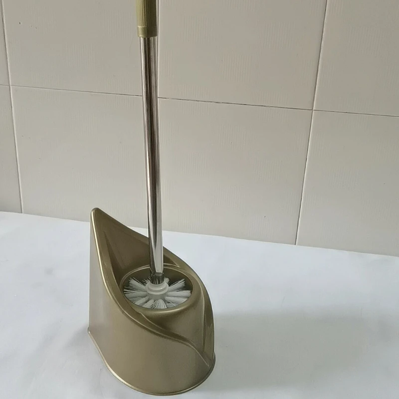 

Stainless Steel Toilet Brush Holder Set with Stand Rustproof Wall-Mounted Hygienic Bathroom Cleaning Tool for Home Hotel Use