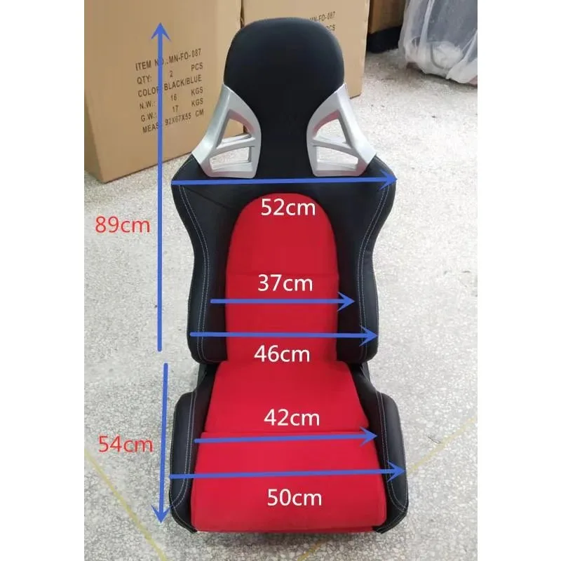 1072 Universal Vehicle Slider Simulator Gaming Station Adjustable Sim Bucket Racing Seats