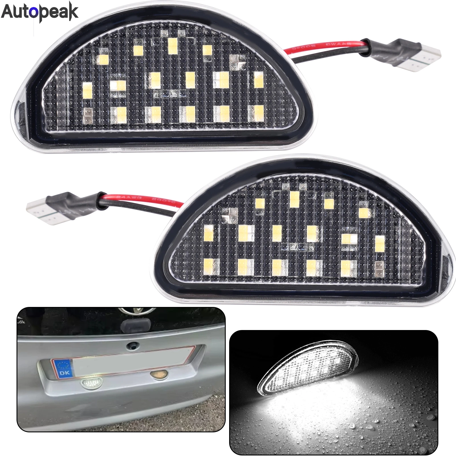 

2pcs LED License Number Plate Lights For Toyota Aygo 2005-2014 MK1 AB10 81270-0H010 Canbus Aygo Led Tail Lights Lamp Accessories