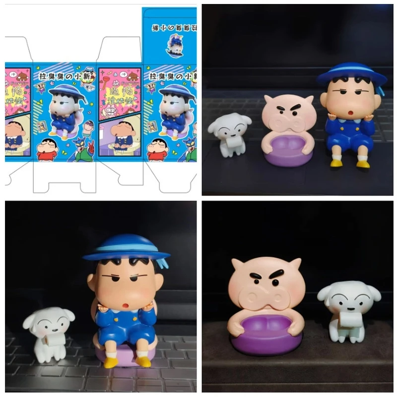 

Crayon Shin-Chan Funny Series Shin-Chan & Shiro Figure Toys Collect Decorate Classic Childhood Manga Anime Peripheral Gifts