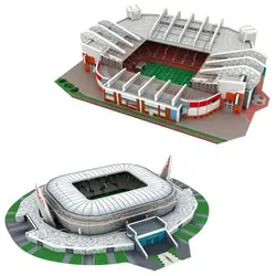 DIY Miniature Football Stadiums Large Model Paper 3D Soccer Stadium Puzzle Assemble Prince Park Stadium Birthday Gifts