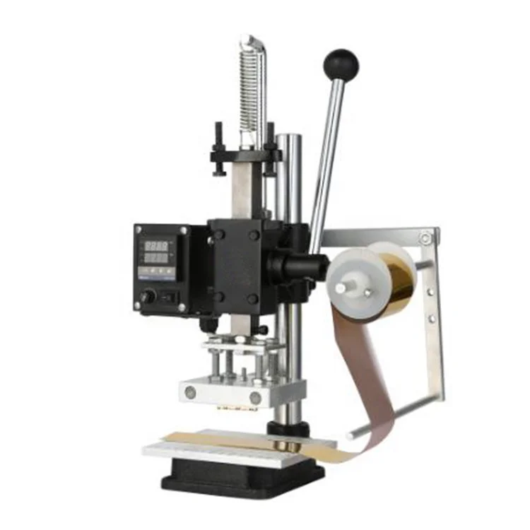 آلة طباعة وختم ساخن من رقائق الجلد اليدوية الصغيرة عالية الجودة من TLF بوزن 8 كجم