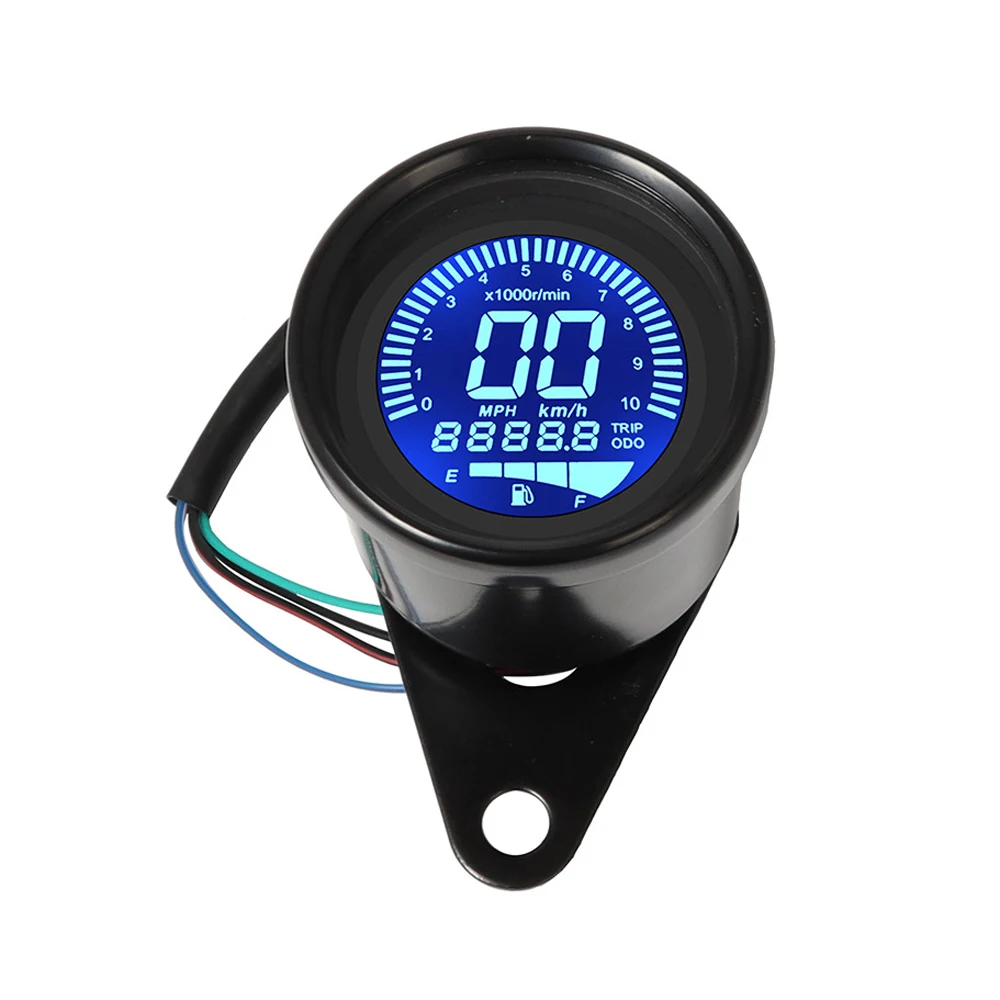 Digital Motorcycle LCD Speedometer Odometer Fuel meter Multifunction Gauge Motor Accessories for Suzuki for Kawasaki