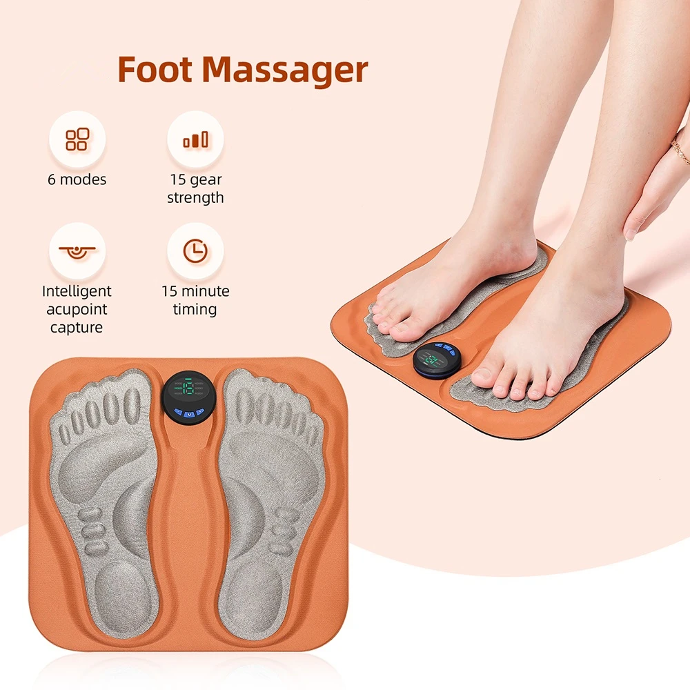 Smart 3D Foot Massage Pad Feet Massager Improve Blood Circulation Foot Massager Relax Muscles Slim Legs Rechargeable Foot Pad