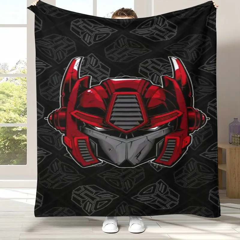 Autobots Transformers Optimus Prime Flannel Throw Blanket,Cozy Warm Blanket for Bed,Sofa,Living Room,Picnic,Camping,Home Decor