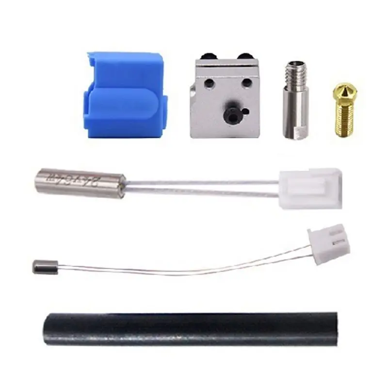 A64I 3D Printer Parts for X1 & Genius 0.4mm Nozzle NTC100K Thermistor Heat Tube Heated Block