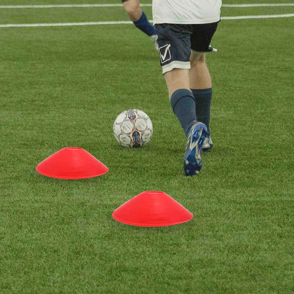 

20pcs Football Training Discs Multi-Function Agility Cones Lightweight Durable Stackable Soccer Accessory Professional Sports