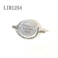 2PCS Small Rechargeable Battery LIR1254 3.6V 70mah Soft Bag Polymer Rechargeable 3.7V For Headset