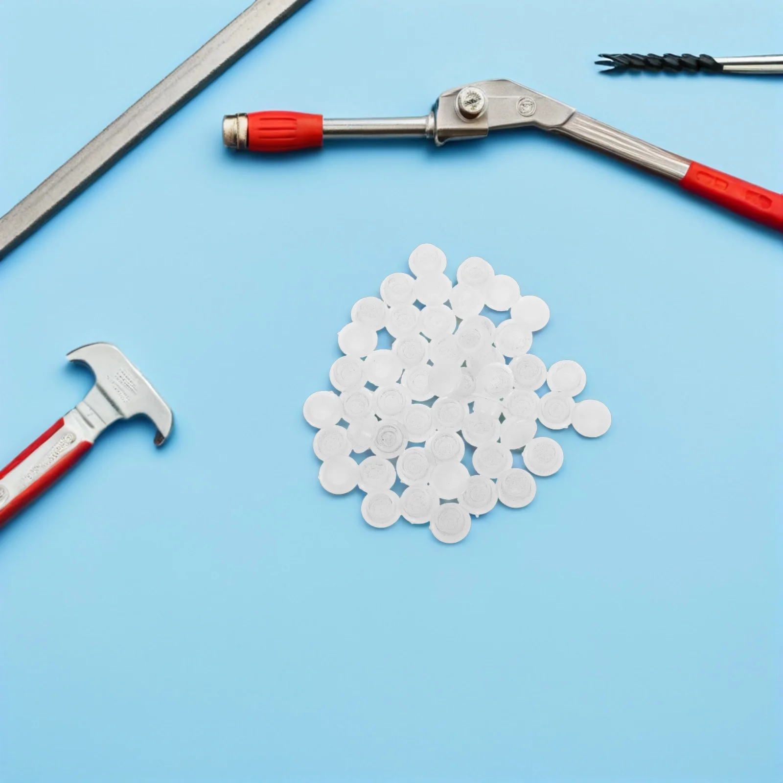 

50Pcs Nylon Hole Plugs Round Plastic Screw Covers 10Mm for Cabinet Furniture Panel Hole Protection Cap Decorative Button Tops