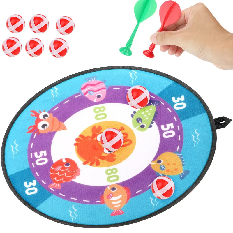 Kinderen, kleverige ballen, dartbordsets, kleverige doelballen, doek, decompressie dartborden, ouder-kind spellen, kinderspeelgoed