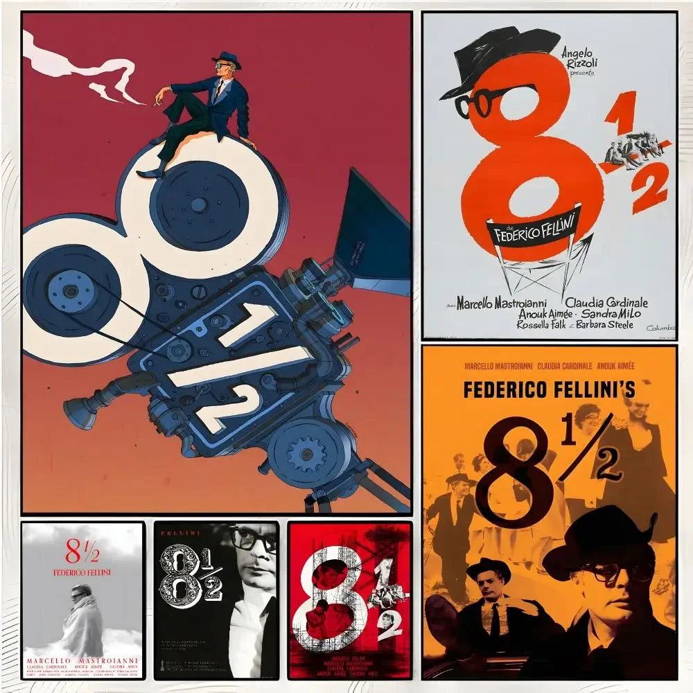 Movie Drama F-Federico Fellini's  Poster Superior Home Space  Indoor Decorative Art & Home Decor