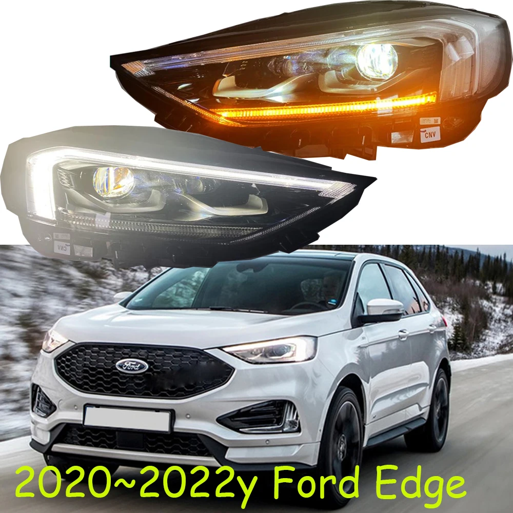 1pcs car Bumper Edge headlight for Edge daytime light 2020~2021y car accessories ALL IN LED headlamp Edge fog light