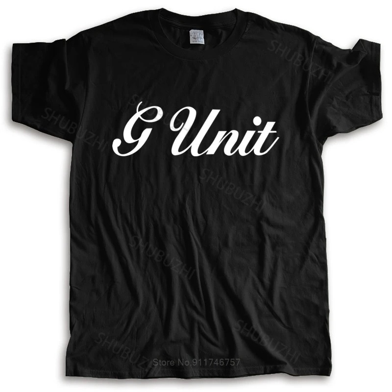 Brand Cotton T-shirt Man crew neck t-shirt Cotton T Shirts O-Neck Short New G Unit 50 Cent Rap Hip Hop Logo