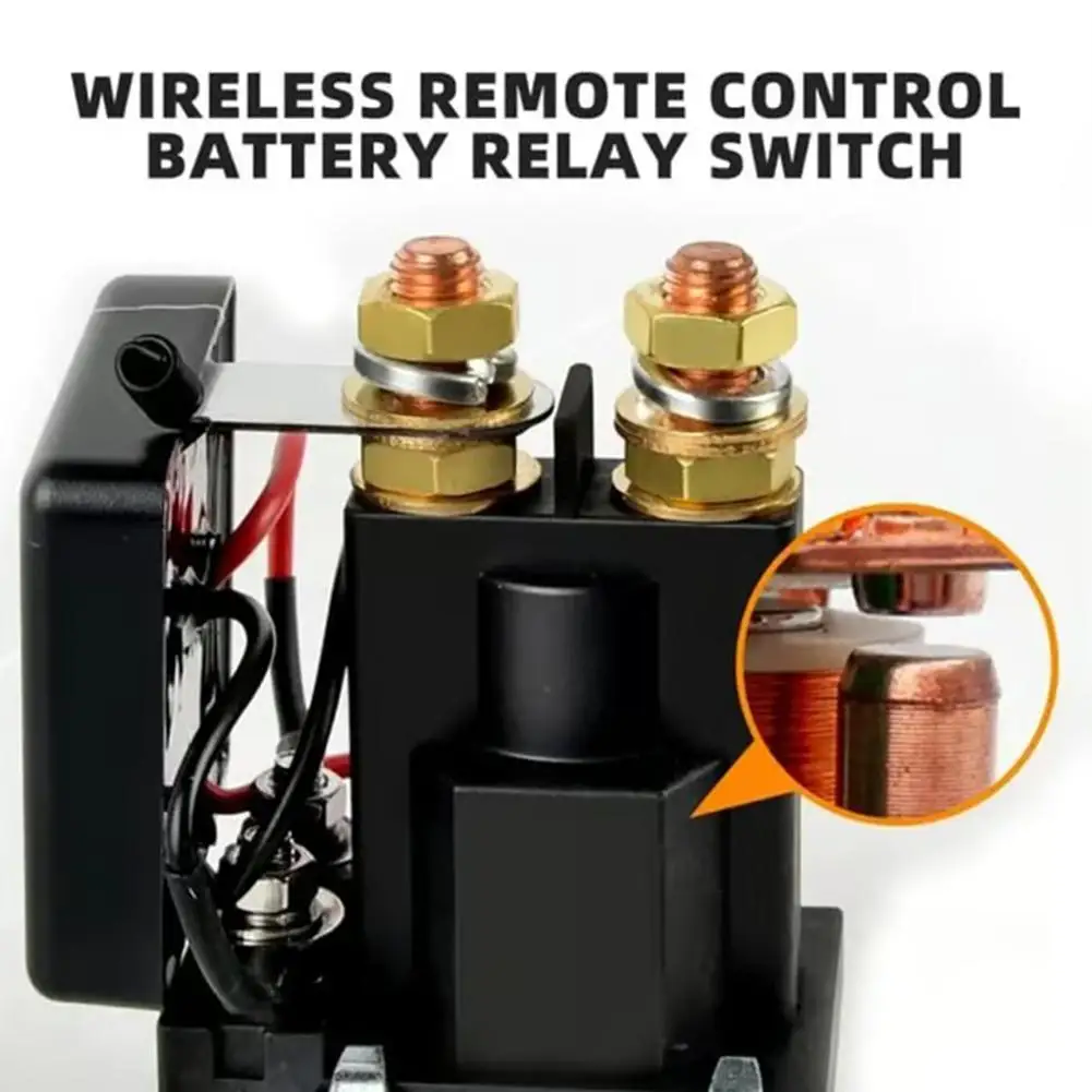 Remote Battery Cut Off Switch DC 12V/24V Automatic Power Shut Off Switch Disconnect Switch For Car SUV Truck