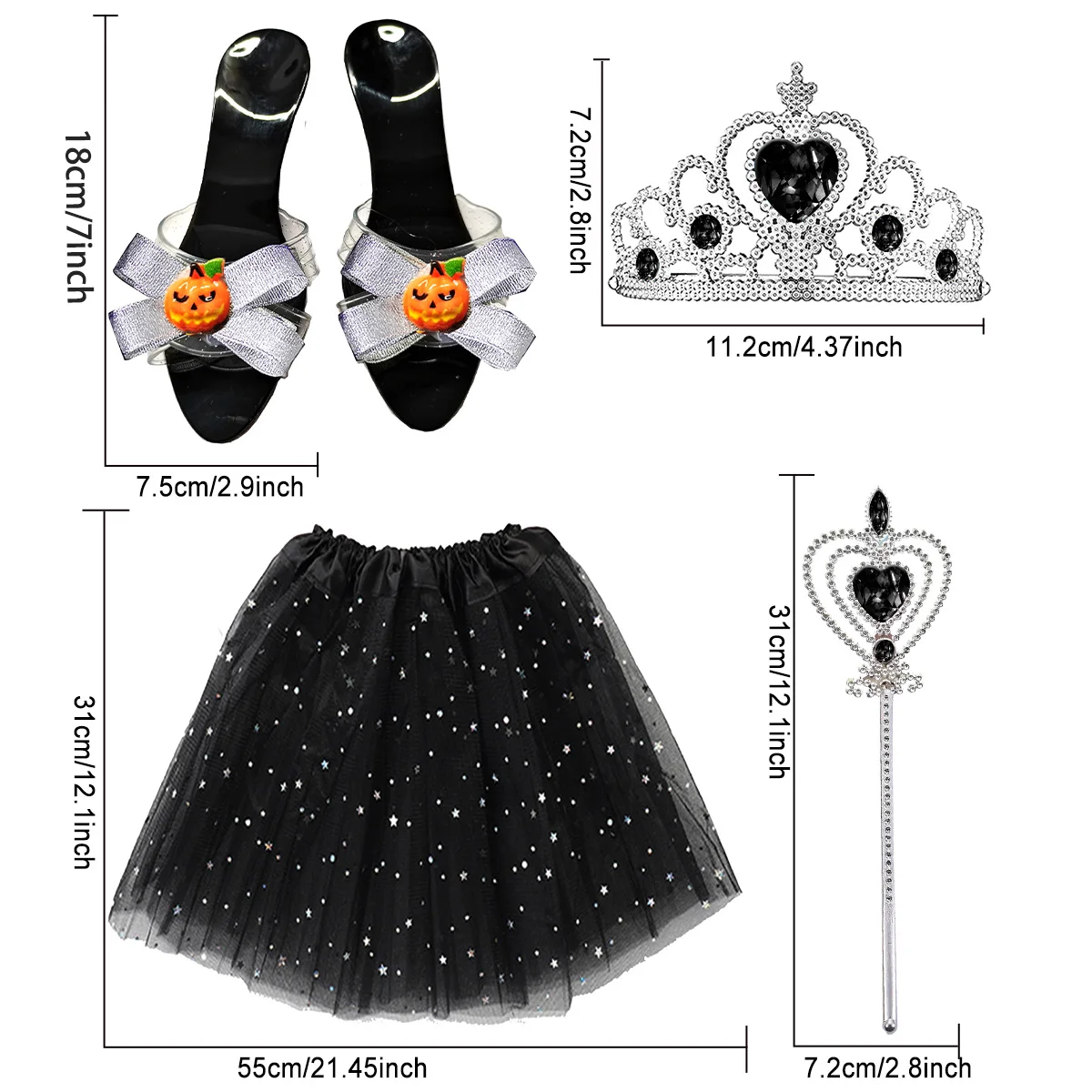 مجموعة ألعاب المجوهرات ذات الكعب العالي على شكل يقطين الهالوين