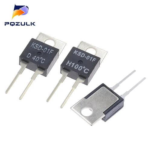 5 uds KSD-01F/JUC-31F interruptor de temperatura relé Control térmico TO-220 H/D 40/45/50/55/60/65/70/75/80/85/90/95 centígrados