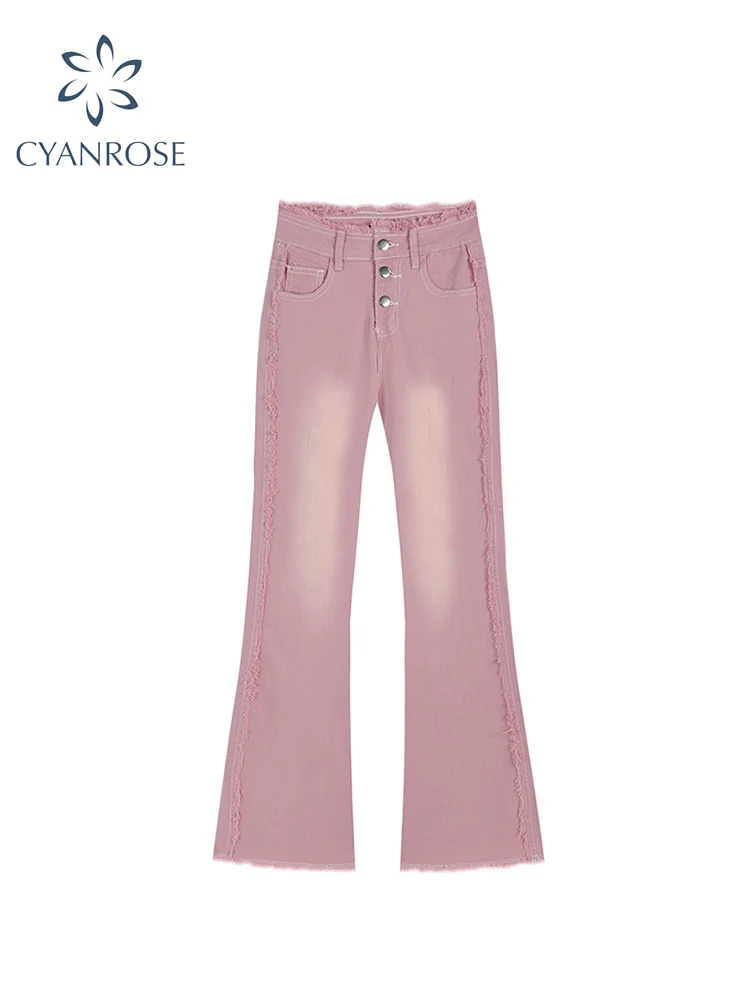 

Flare Pants Jeans Y2k 90s Female Washed High Waist Slim 2022 Vintage Skinny Pants Fashion Streetwear Casual For Women Trousers