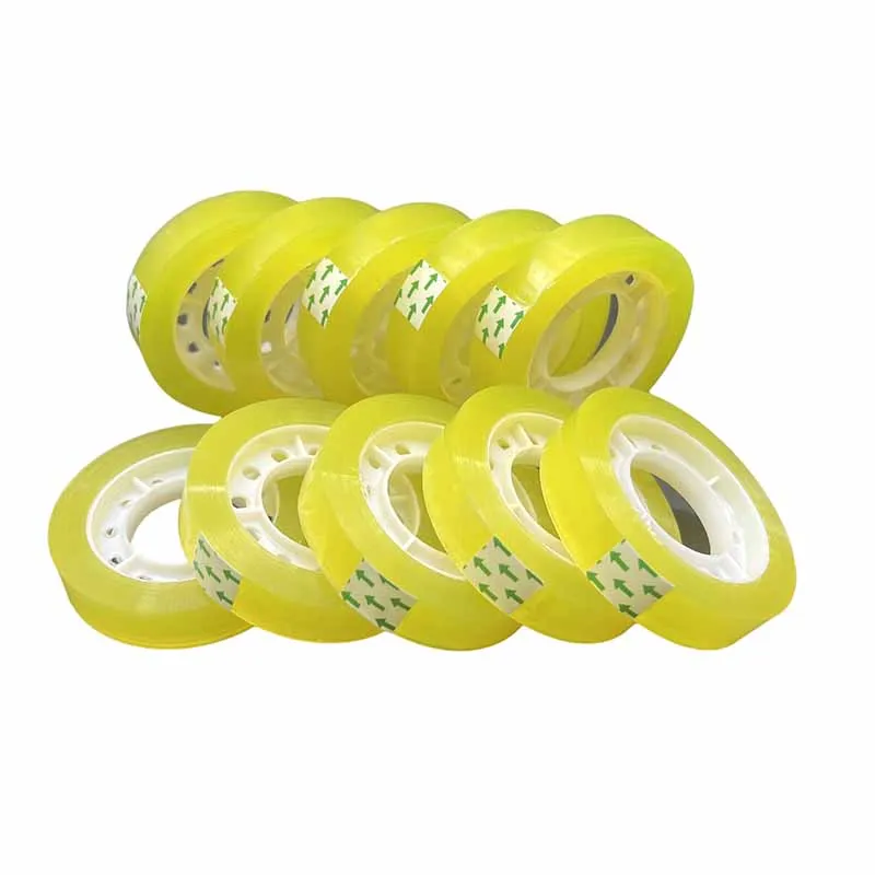 12 rollen premium oranje briefpapiertape 1,1 cm multifunctionele geschenkverpakkingstape met hoge viscositeit