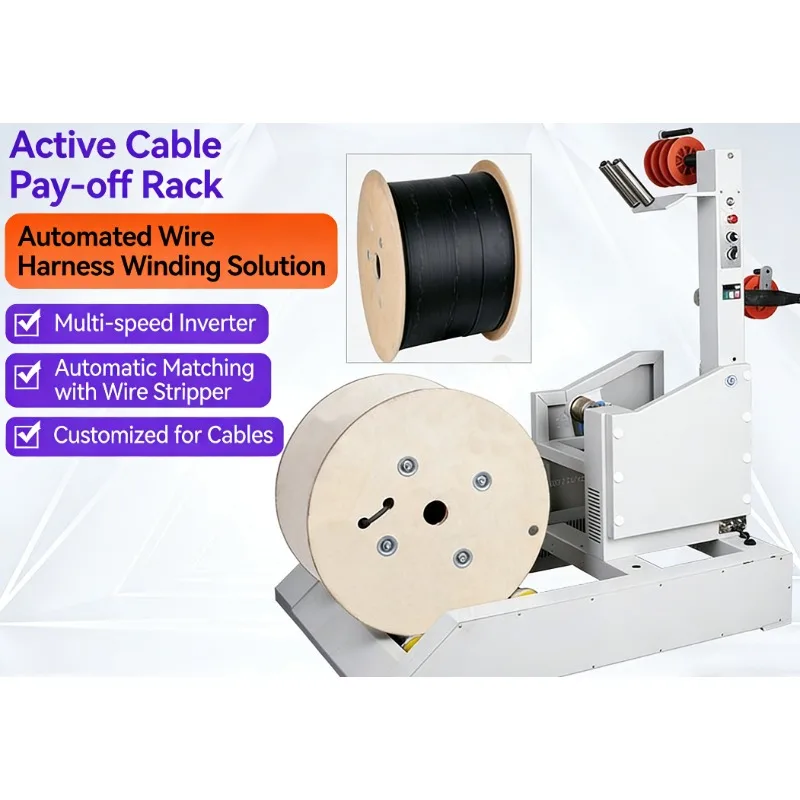 Automatic Cable Pay Off Wire Feeding Machine Spooling Equipment Manufacturing Industrial Wire Production Line High Efficiency
