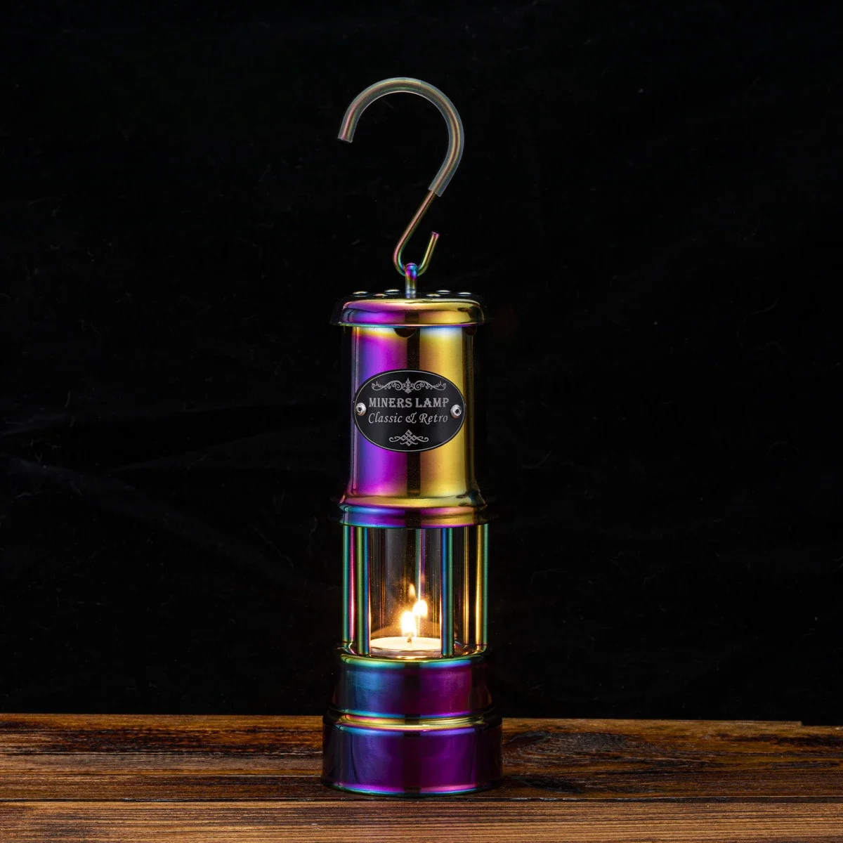 5 Colors European Vintage Mining Outdoor Tent Camp Candle Light Ambient Lighting Outdoor Lighting Portable Handheld Camping Lamp