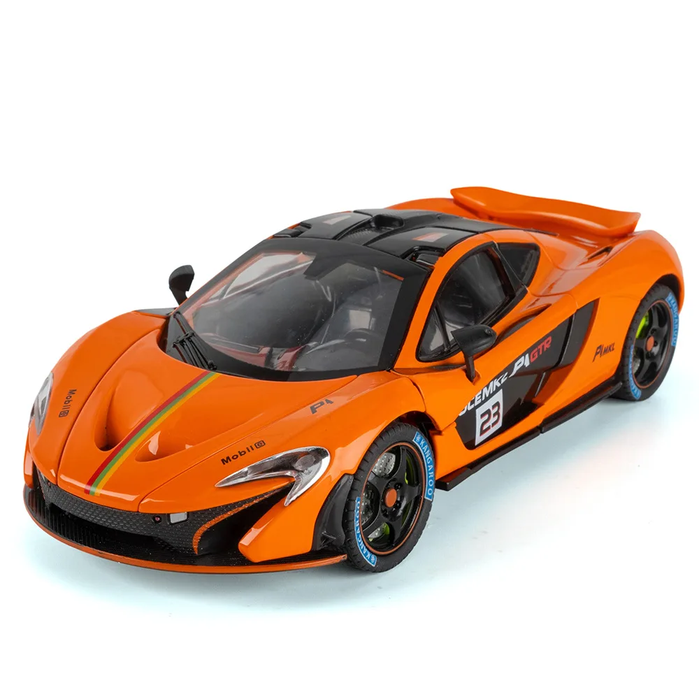 

Масштабная модель спортивного автомобиля P1 1:24, коллекционная, из литого металла, симуляция, сувенир, игрушка