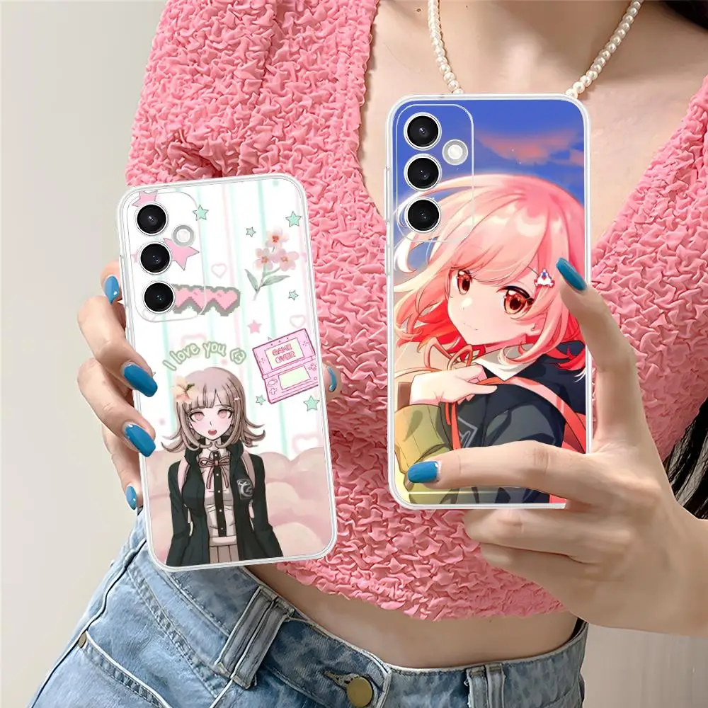 Danganronpa Chiaki Nanami Phone Case for Samsung Galaxy S25 S24 S23 S22 S21Plus FE Ultra Soft TPU Clear Shockproof Cover