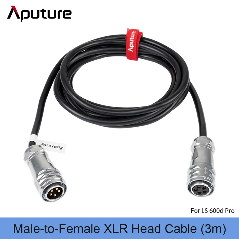 

Aputure 5-Pin Male-to-Female XLR Head Cable 3m for LS 600d Pro