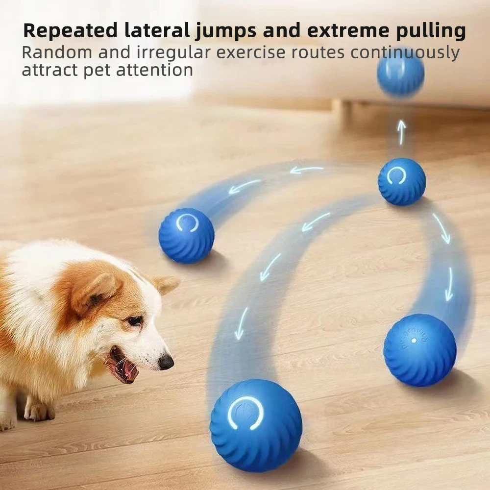 Smart Electronic Interactive Pet Toy Ball, Mobile Ball, USB Automatic Moving Bounce, Dog Birthday Gift, Cat Product