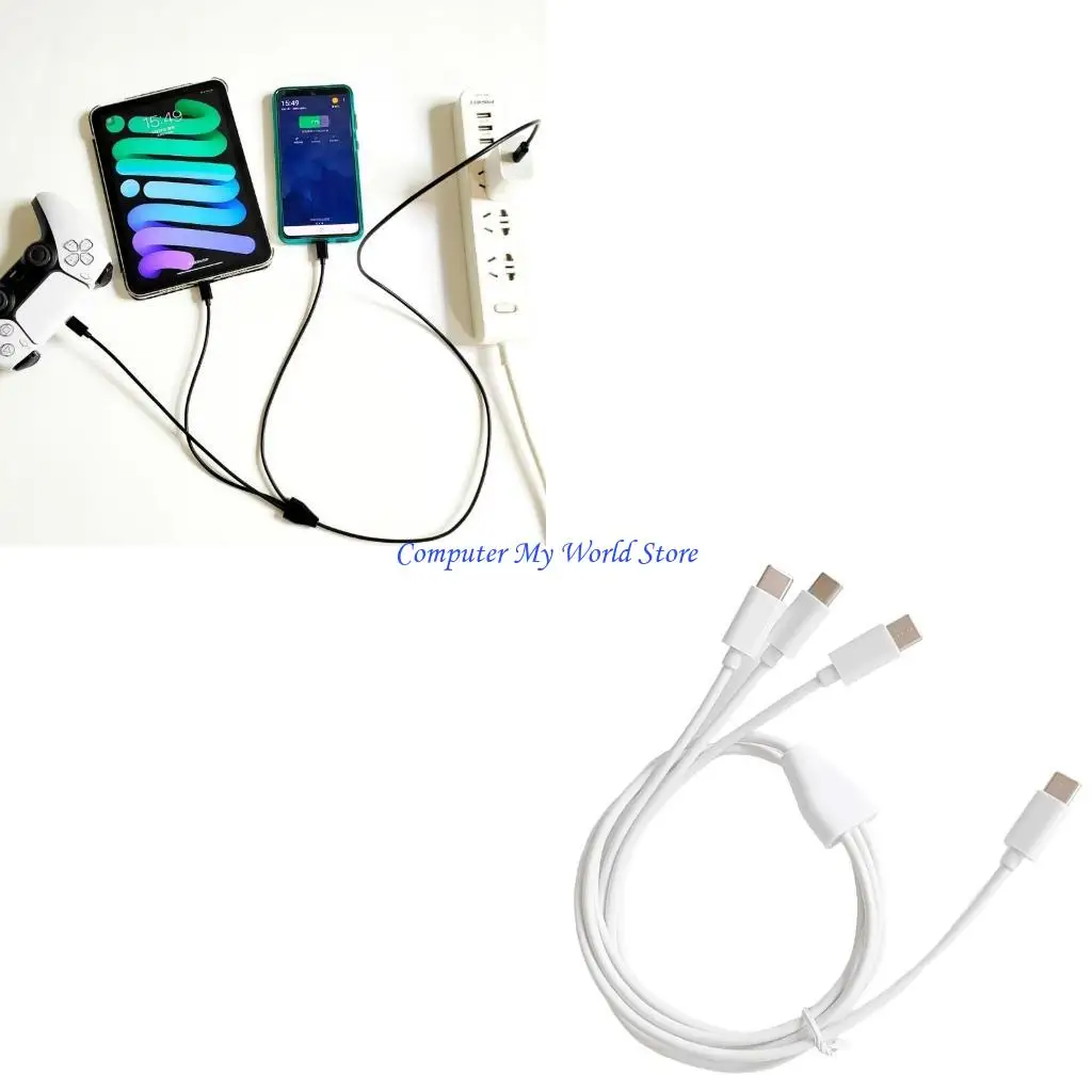 

USB C Multi Charging Cable USB C Multi Cable 3 в 1 зарядный адаптер шнура