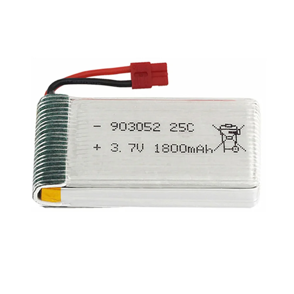 Battery for KY601S SYMA X5 X5S X5C X5SC X5SH X5SW X5HW X5UW M18 H5P HQ898 H11D H11C 3.7V 1800mah lipo battery XH2.54/SM/JST/XH4.