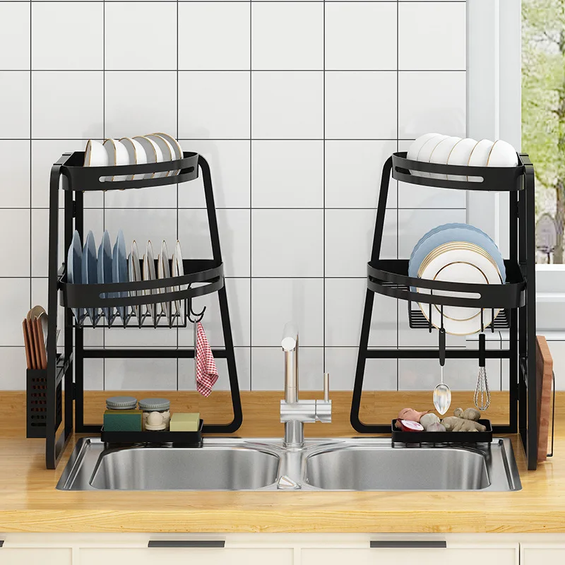 

Kitchen Dismantling Sink Storage Rack Floor To Floor Corner Water Filter Storage Rack Folding Top Three Layers
