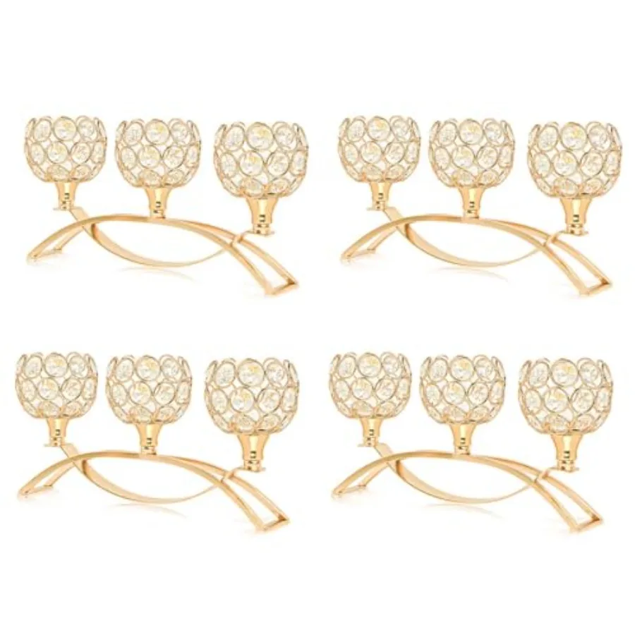 

Crystal Tealight Candle Holder Centerpiece Home Decorative Candlestick Holder Elegant Table Centerpiece Home Decor Wedding Part