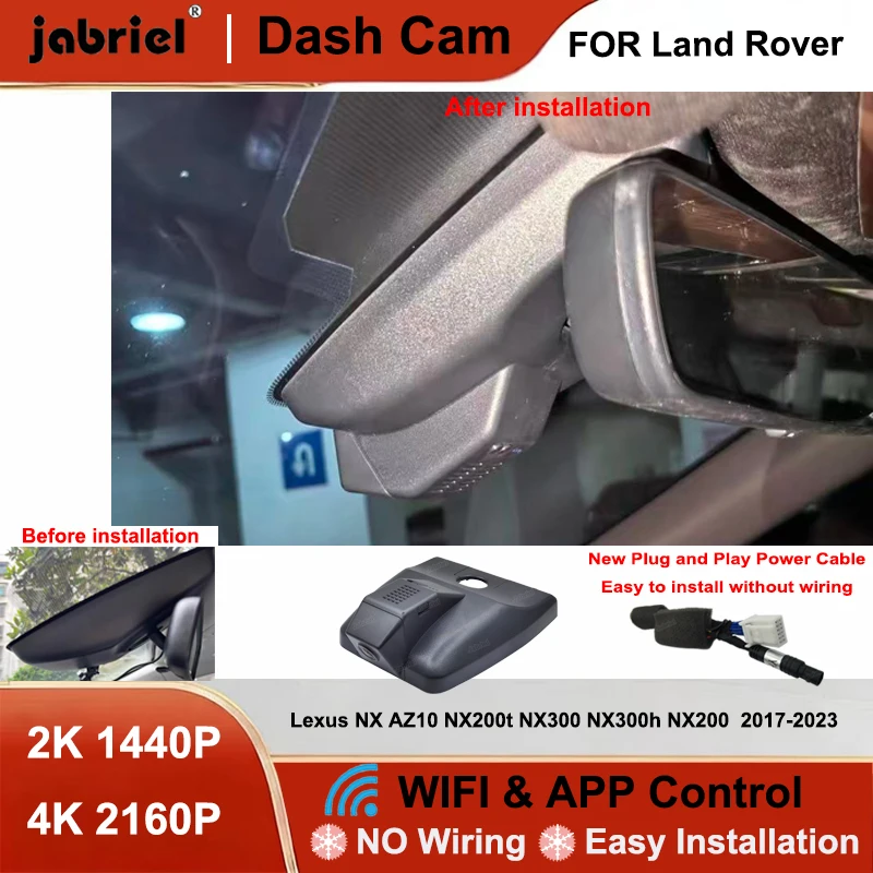 

Dash Cam 4K Wifi Plug and Play Car DVR for Lexus nx200t nx300 for Lexus nx300h for Lexus nx200 2017 2018 2019 2020 2021 DashCam