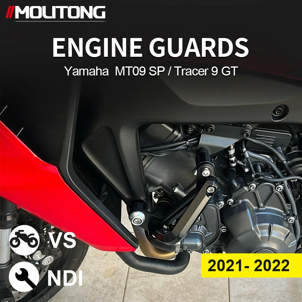 

Motorcycle Accessories For YAMAHA MT09 SP Tracer 9 GT Falling Engine Protetive Guard Cover Crash Bar Frame Protector Bumper Fits