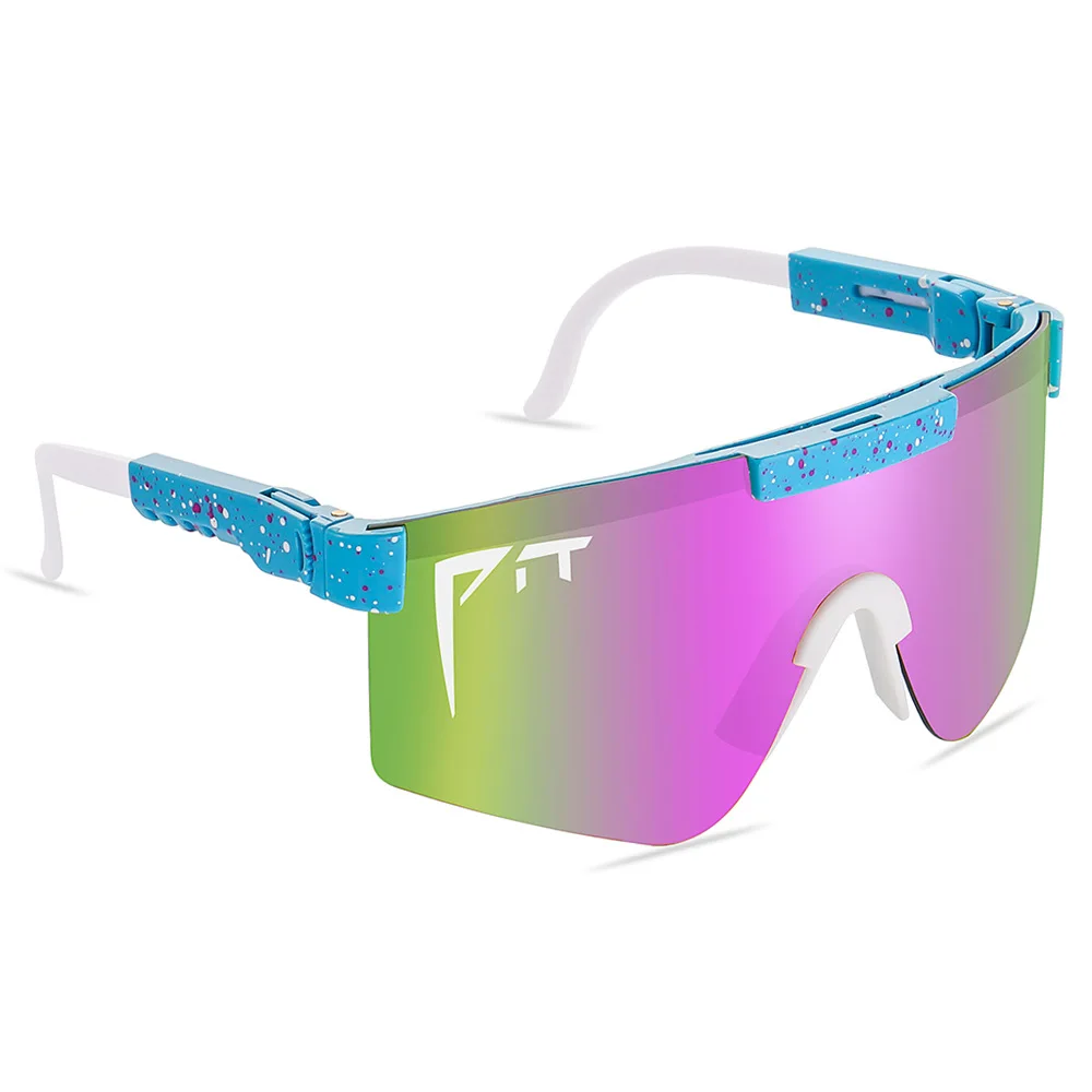 Pitt Viper Riding Sonnenbrille Anti Vu400 bunte True Film Linse für Outdoor-Sport Sonnenbrillen mit Spiegel tasche und Beinen, ohne p