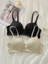 MOYISU Lingerie Women Small Chest Flat Chest Gathering No Underwire for Women Close Breast Anti-sagging No Trace Bra Cover Set