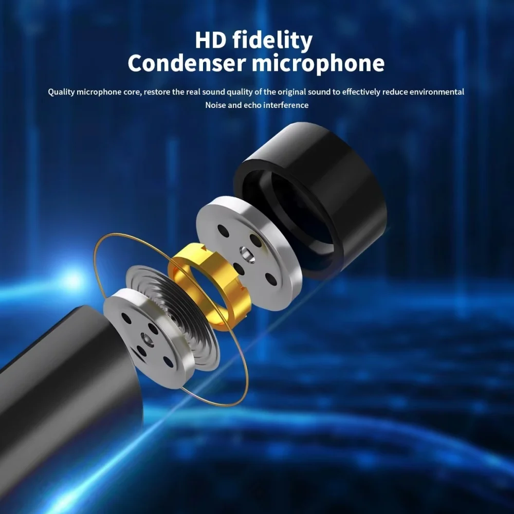 Image 3: Microphone USB pour ordinateur portable et ordinateurs, réglable, pour chant, jeux, streaming, avec support de micro de bureau