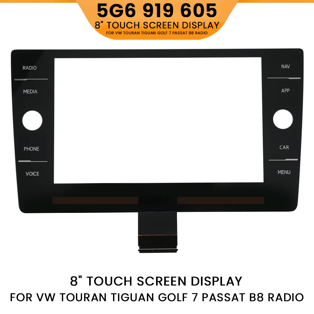 5G6919605 Touch Screen 8 inch with NAV 5G6919605B For VW Golf MK7 Golf 7 Passat B8 Polo MK6 Discovery Media Display MIB Radio