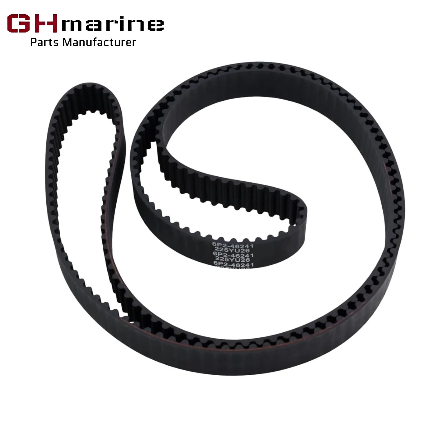 6P2-46241-02 Timing Belt Fit For Yamaha 4-Stroke Outboards F200 LF200 F225 F250 LF250 6P2-46241-00 6P2-46241-01 18-15132
