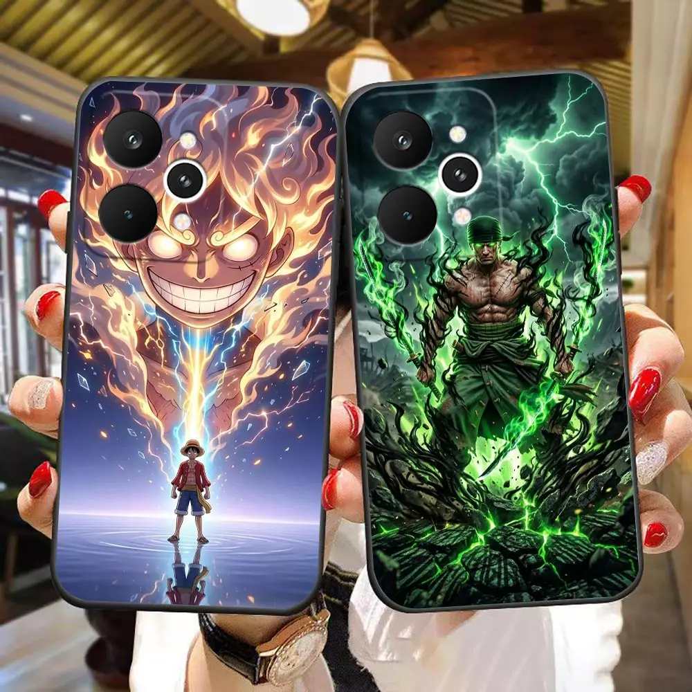 Phone Case For OPPO Realme 16 15 15T 14 13 12 11 10 9 9I 8 8I 7 7I NOTE 80 PRO PLUS Shell Cover Gear 5 Luffy Zoro One P-Piece
