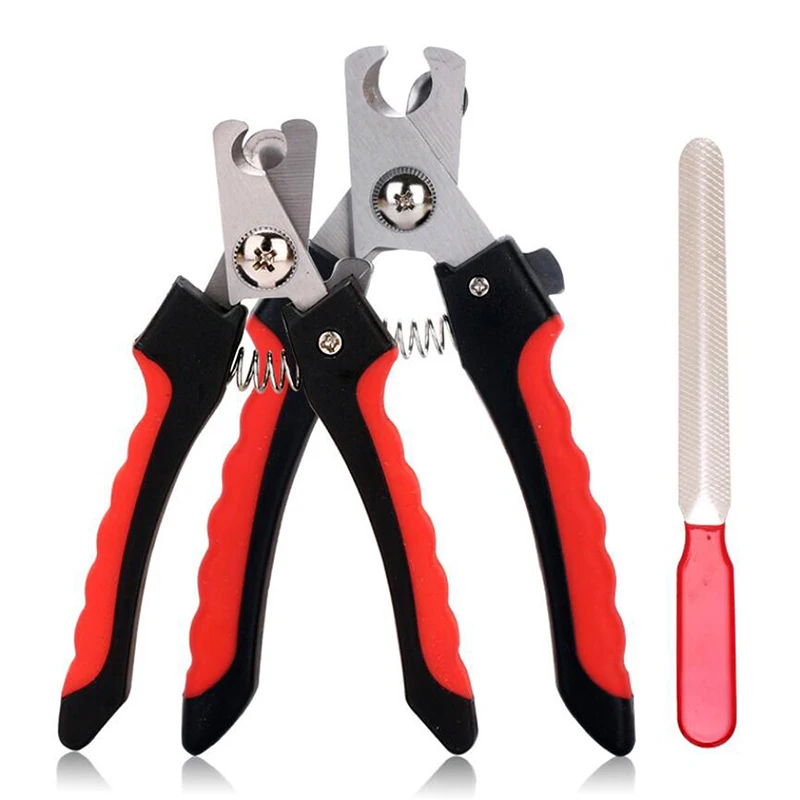 Pet Nail Clippers Large Dog Nail Clippers Nail Clippers Multifunctional Teddy Cat Scissors Two-piece Set Dog Nail Clippers