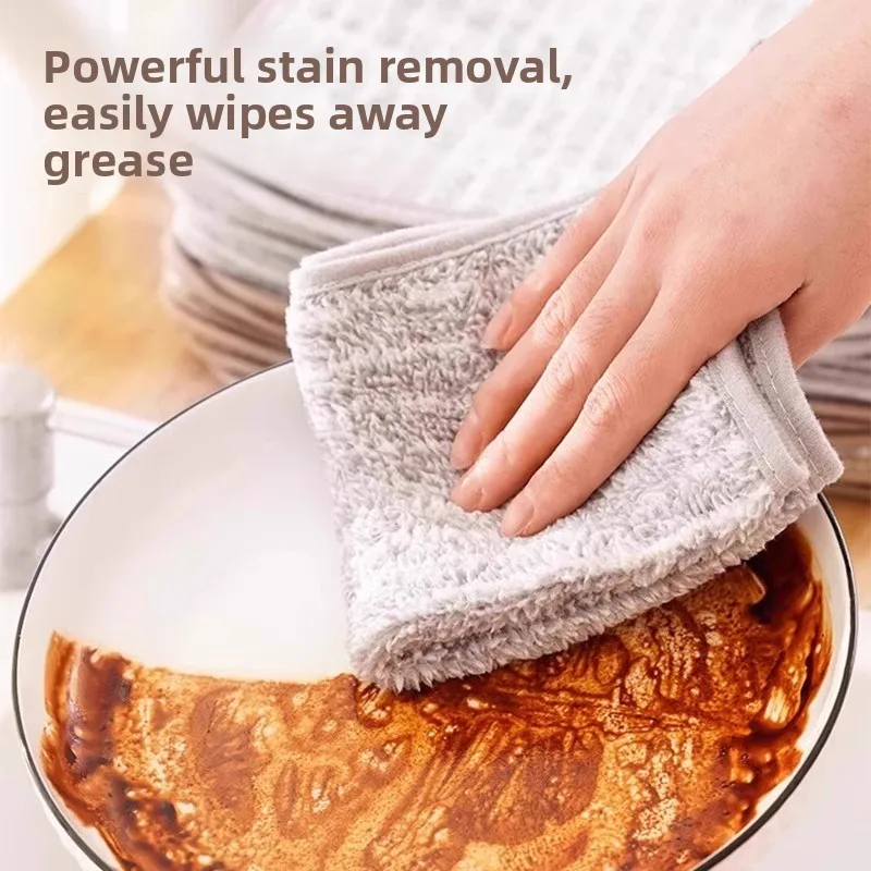 

Kitchen Special Diwaing Cloth Oil Resistant Easy to Clean Absorbent No Fading Home Use Table Cleaning Cloth