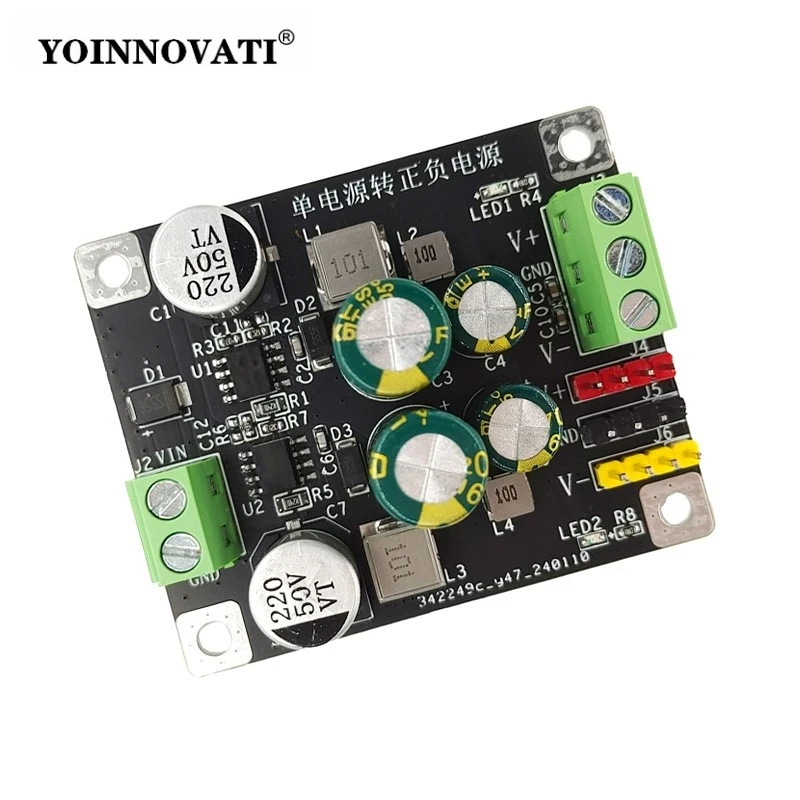 Single Supply to Dual ±5V Power Supply Module, 500mA Output Ultra Low Ripple DC-DC Converter for Audio/Precision Circuits