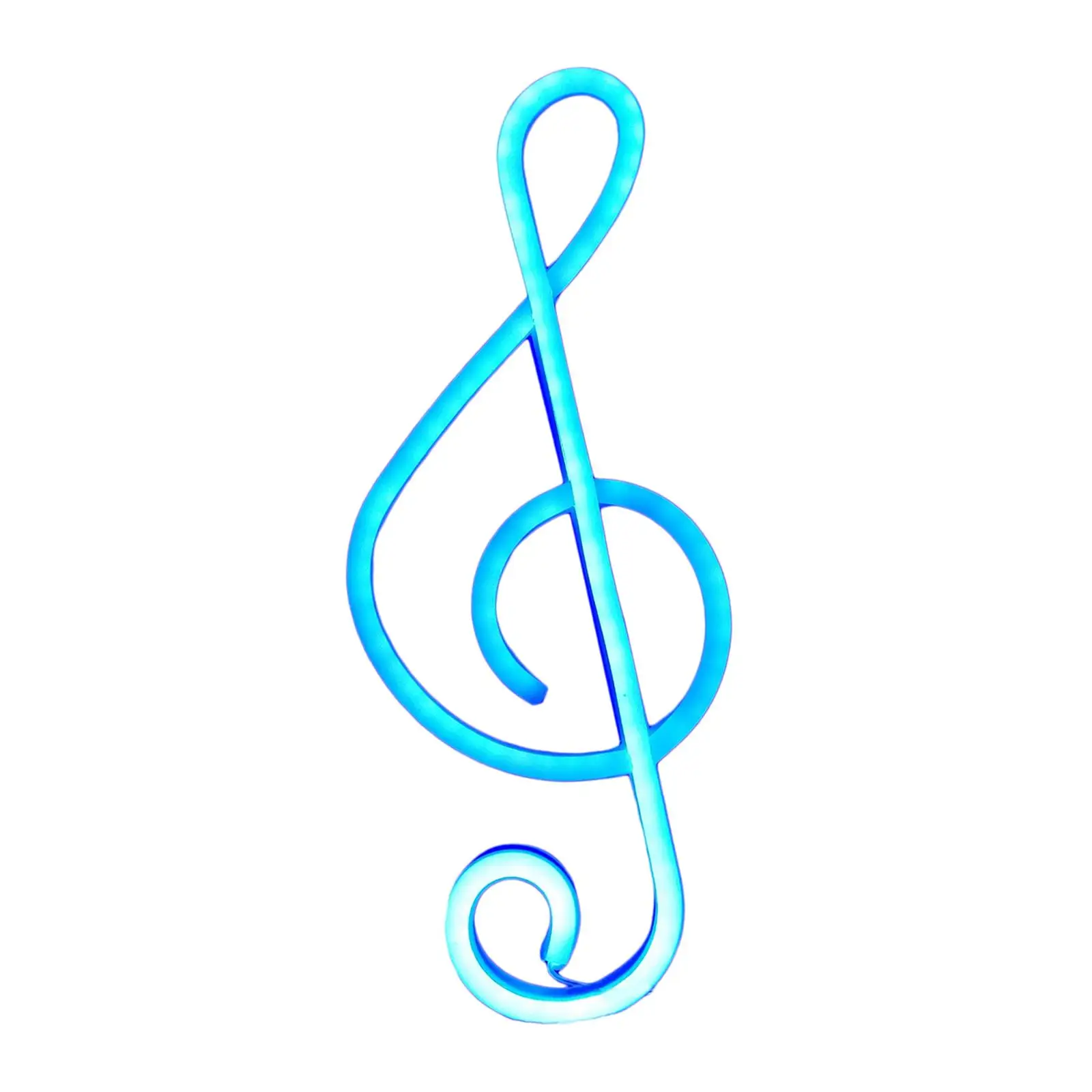 Wall Mounted LED Neon Sign Music Note Glow Lamp for Bedroom Game Room Anniversary Party Backdrop