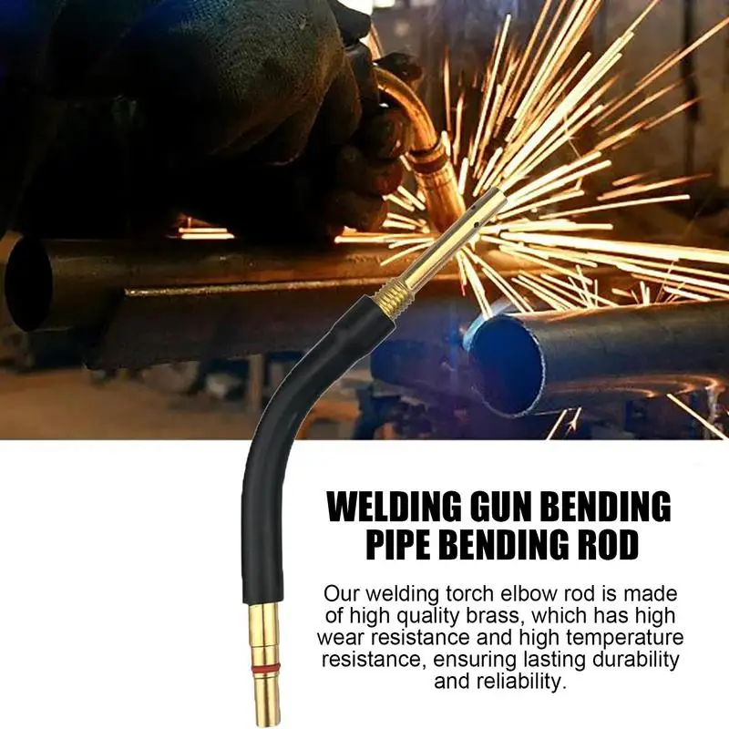 Welding Torch Pipe Bending Adapter Welding Torch Bending Pipe Bending Rod Reusable Pipe Bending Adapter Wear-Resistant Welding